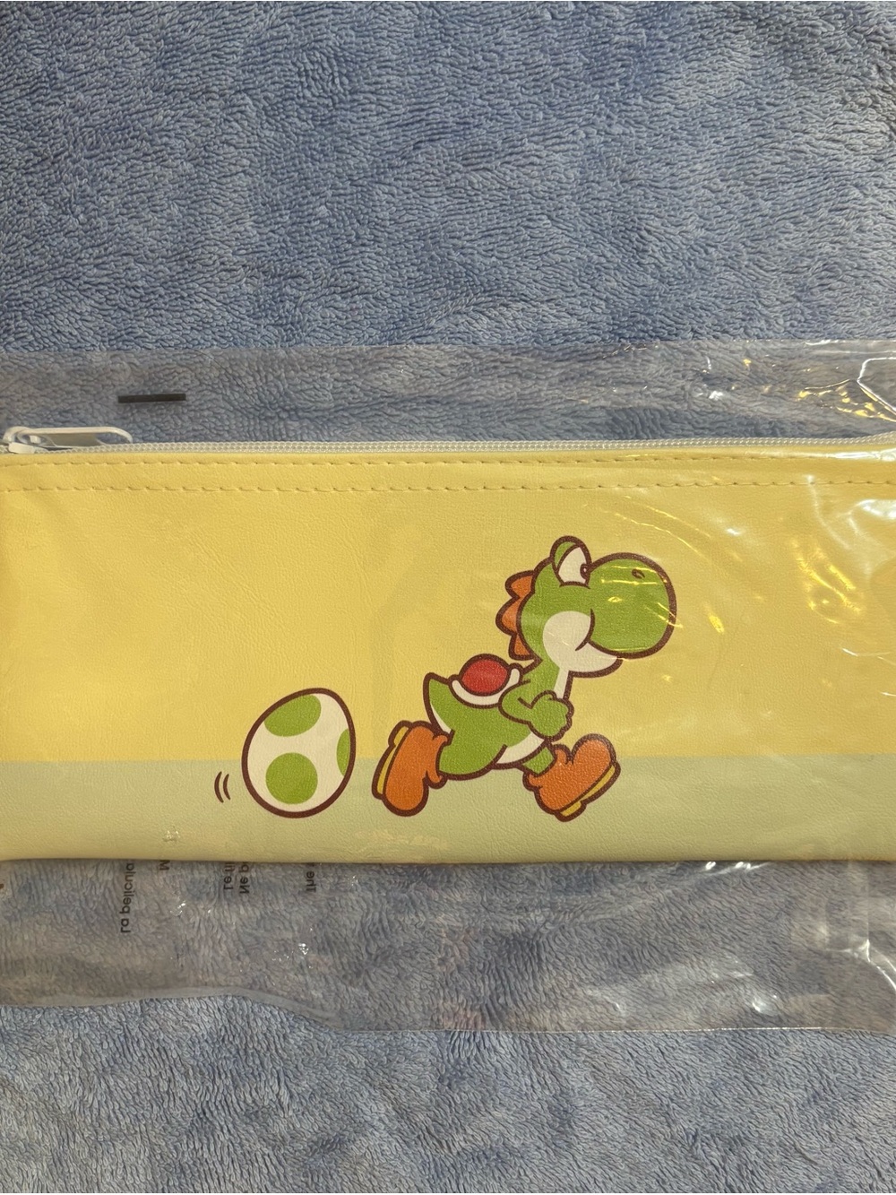 Pale Yellow and Green Yoshi Fun Zippee Pouch Graphic Case